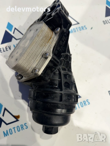 A2701800500 тяло за маслен филтър с масло охладител от Mercedes GLA 180 X156, двигател 270910, снимка 4 - Части - 53684375