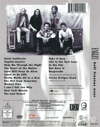 DVD Eagles ‎– Hell Freezes Over, снимка 2 - DVD дискове - 46342597