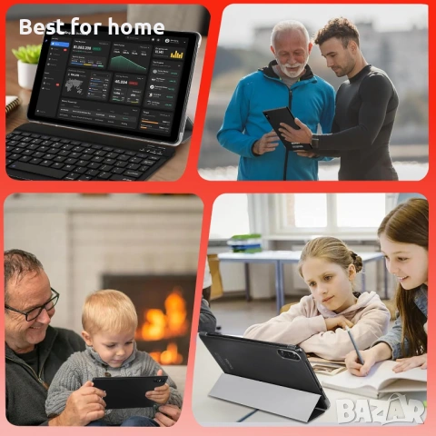Android 14 таблет 10.1 инча, 20GB RAM 128GB ROM 1TB разширяема памет, осемядрен процесор, снимка 7 - Таблети - 53666082