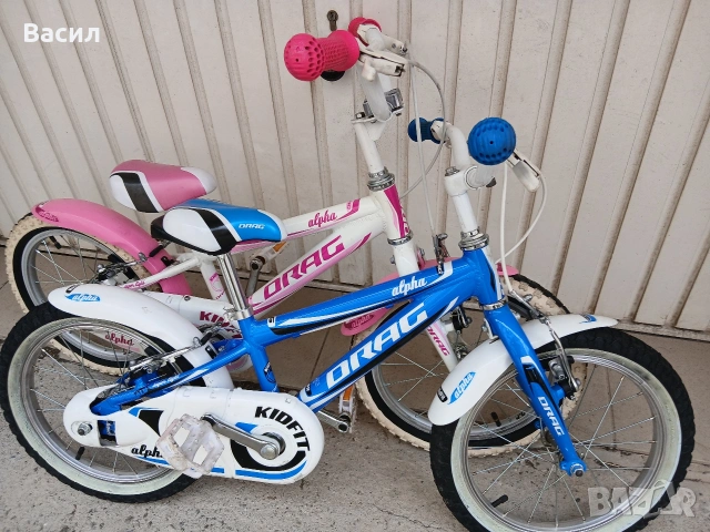 Детски алуминиеви велосипеди Драг Алфа 16 цола, отлични 