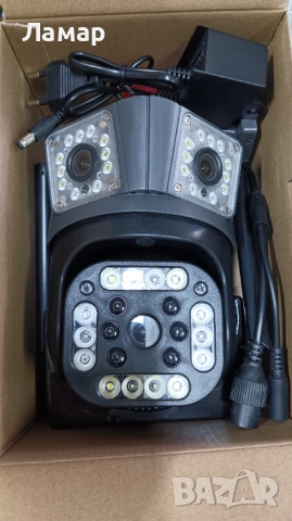 Тройна безжична IP камера с WiFi приложение iCSee 3 по 12MP