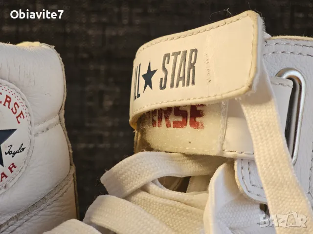 Уникални ретро кожени кецове Converse унисекс 39, снимка 3 - Детски гуменки - 47120032