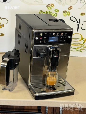 Кафемашина кафе автомат Saeco PicoBarista de luxe с гаранция, снимка 5 - Кафемашини - 53941691