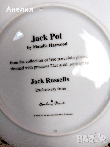 Чинии за стена Джак Ръсел -колекция, снимка 5 - Декорация за дома - 52345720