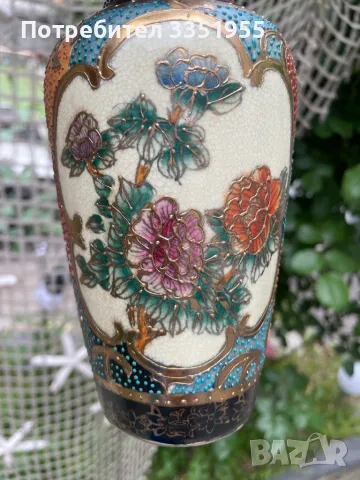 Стара Ваза Satsuma оригинал, снимка 12 - Вази - 50053396