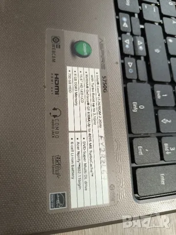 ACER Aspire 5750 G , снимка 4 - Лаптопи за дома - 49353258