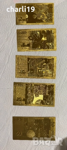 5 бр. Златни български банкноти , снимка 4 - Нумизматика и бонистика - 52776460