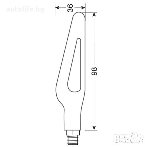 Странични LED Бягащи Мигачи за мотор маркер 12V LAMPA, снимка 3 - Аксесоари и консумативи - 45653161