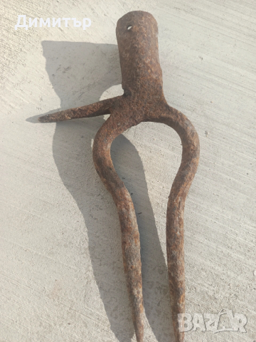 Ръчно кована вилица за цвекло, снимка 2 - Антикварни и старинни предмети - 53710411
