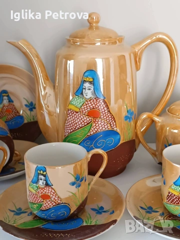 Японски сервиз за кафе , снимка 3 - Антикварни и старинни предмети - 54167183