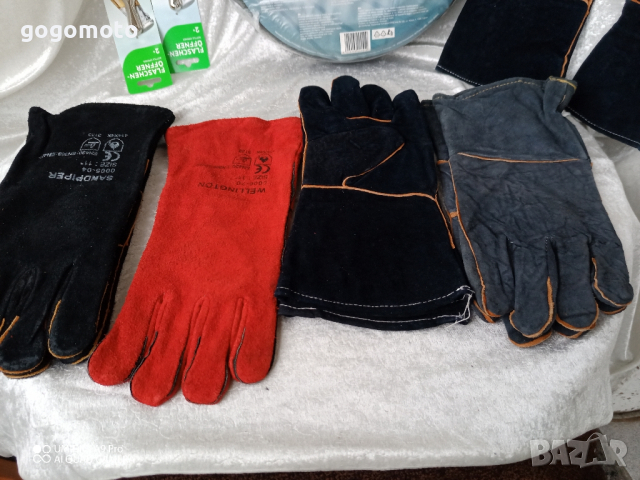 Ръкавици за заваряване,Огнеупорни кожени ръкавици, устойчиви на огън/плам, заварчици,естествена кожа, снимка 11 - Други инструменти - 44991228
