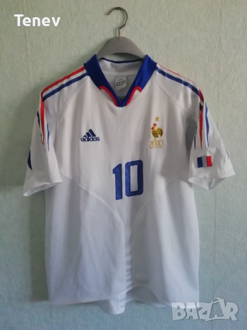 France Zidane Adidas оригинална тениска фланелка Зидан Франция , снимка 2 - Тениски - 52940312