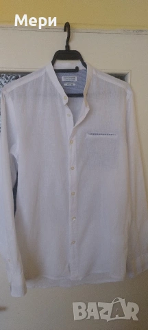 Мъжка ленена риза, снимка 4 - Ризи - 53887959