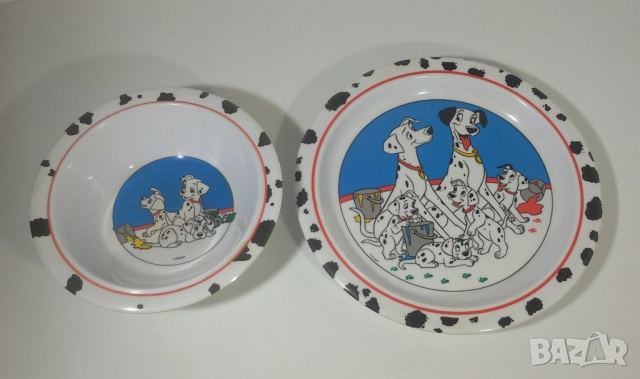 Чиния и купичка 101 Далматинци Дисни Cole & Mason меламин