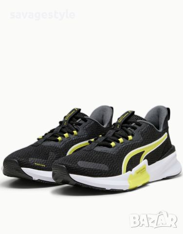 Унисекс маратонки PUMA Power Frame Training Shoes Black/Yellow, снимка 3 - Маратонки - 45760322