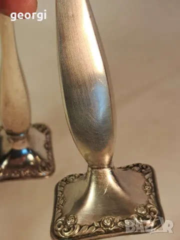две немски сребърни вазички, снимка 9 - Вази - 49923303