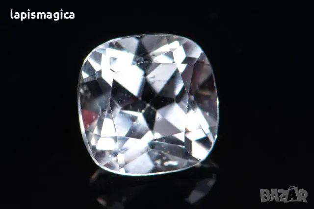 Бял топаз 1.98ct 7mm cushion шлифовка #3, снимка 1 - Други - 48350077