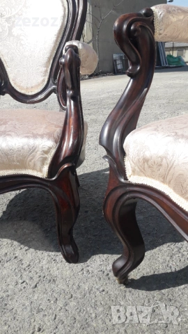 Кресла антикварни-махагон 2бр., снимка 8 - Дивани и мека мебел - 53562167