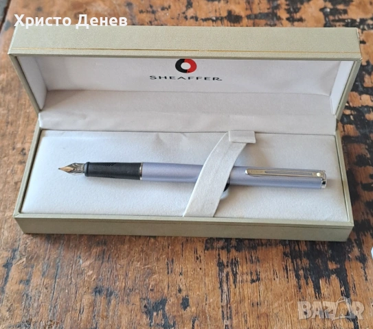 писалка Sheaffer Шефер Agio светъл люляк мат с перо размер M в подаръчна кутия Германия, снимка 2 - Ученически пособия, канцеларски материали - 53453173