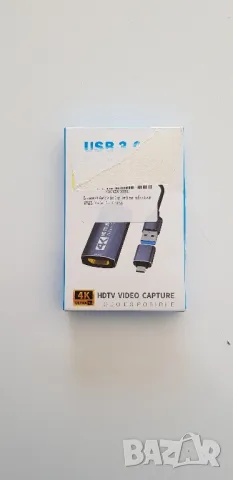 Balabaxer 4K Audio Video Capture Card, 4K HDMI към USB C 3.0, Full HD 60fps 1080P, снимка 1