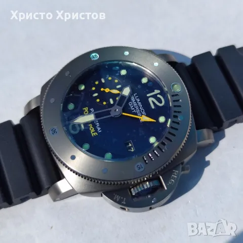 Мъжки  часовник  Panerai Luminor Submersible 1950 3 Days GMT “Pole2Pole”, снимка 6 - Мъжки - 32492565