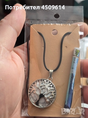 Колие дървото на живота с естествени камъни , снимка 9 - Колиета, медальони, синджири - 52558196