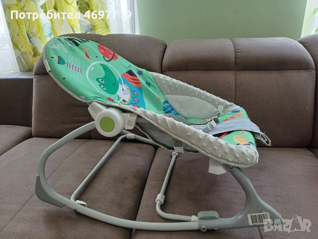 Chipolino шезлонг -люлка Baby Spa зелен, снимка 8 - Детски шезлонги - 53340961