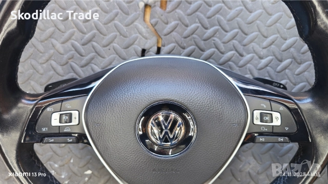 Оригинални кожени волани за VW - Golf VII, Passat VIII, Tiguan, Touran и др., снимка 2 - Части - 52521250