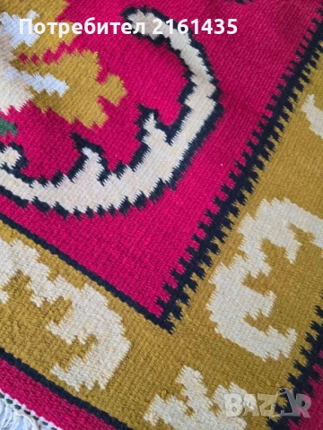 Котленски ръчно тъкан вълнен килим от едно време. , снимка 5 - Килими - 51382843