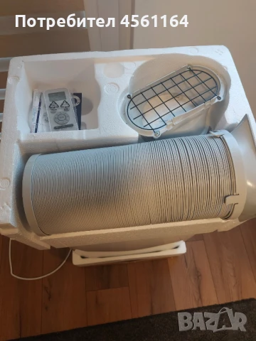 Мобилен климатик Whirlpool 9000 BTU + подарък уплътнител за прозорец, снимка 3 - Климатици - 51327364