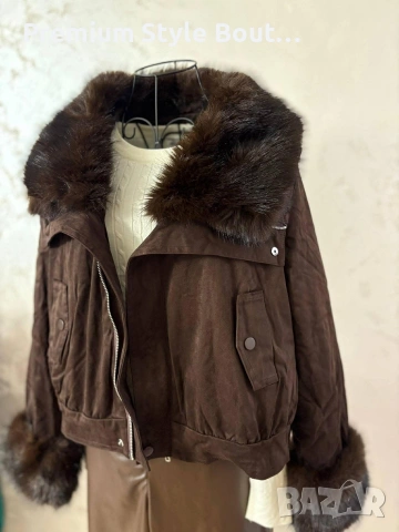 дамско велурено яке , снимка 3 - Якета - 53743125