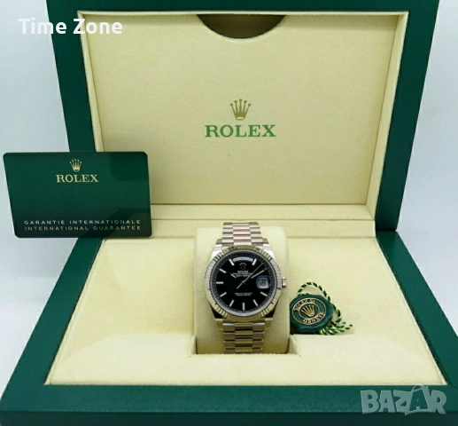 Rolex Day-Date 40mm President White Gold Black Dial Automatic Мъжки/ Унисекс Различни Варианти, снимка 2 - Мъжки - 54047749