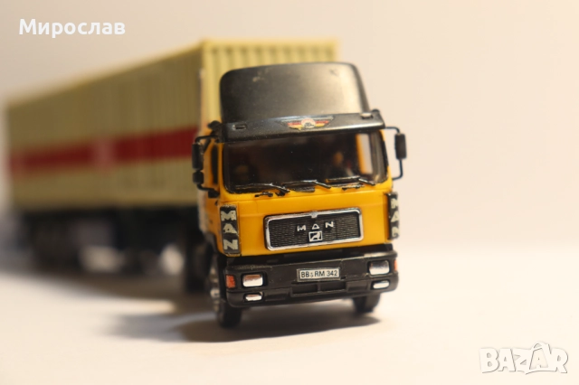 HERPA 1:87 H0 МАН MAN КОНТЕЙНЕР КАМИОН МОДЕЛ, снимка 4 - Колекции - 52434450