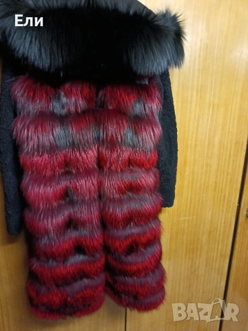 Палто лисица естествен косъм , снимка 5 - Палта, манта - 53227643