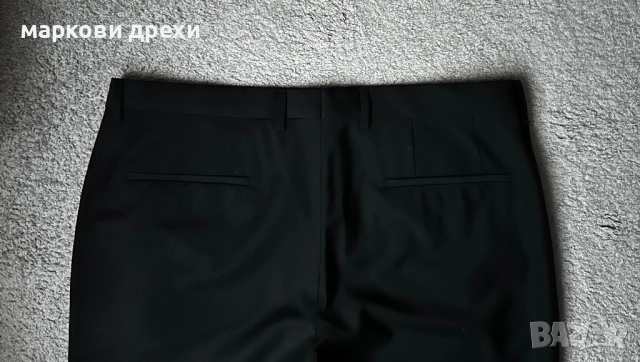 HUGO BOSS REGULAR-FIT TROUSERS IN VIRGIN-WOOL SERGE 52, снимка 6 - Панталони - 52725764