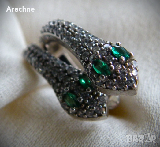 Сребърни обици с цаворити, снимка 5 - Арт сувенири - 47834485