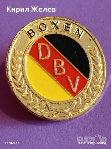 Рядка емайлирана значка ГЕРМАНСКА БОКСОВА ФЕДЕРАЦИЯ за КОЛЕКЦИЯ 52818, снимка 9 - Колекции - 53081292