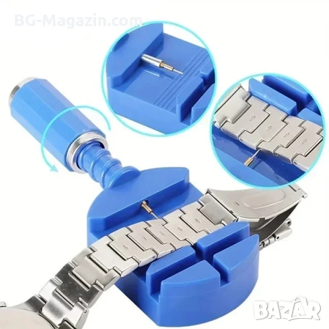 Професионални часовникарски инструменти за ремонт на верижки смяна на батерия комплект отвертки, снимка 4 - Отвертки - 50987608