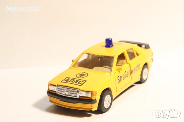 1/43??? ADAC MERCEDES BENZ 190 E КОЛИЧКА КАМИОН МОДЕЛ, снимка 3 - Колекции - 53341317