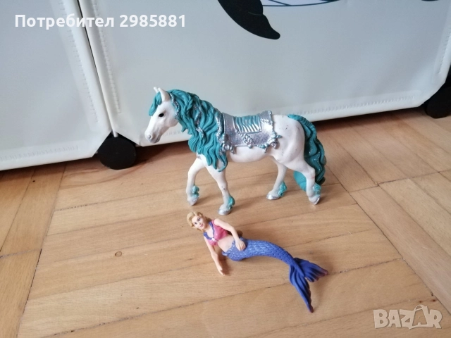 Schleich Комплект Русалка Принцеса Габриела на кон, снимка 4 - Фигурки - 52666693