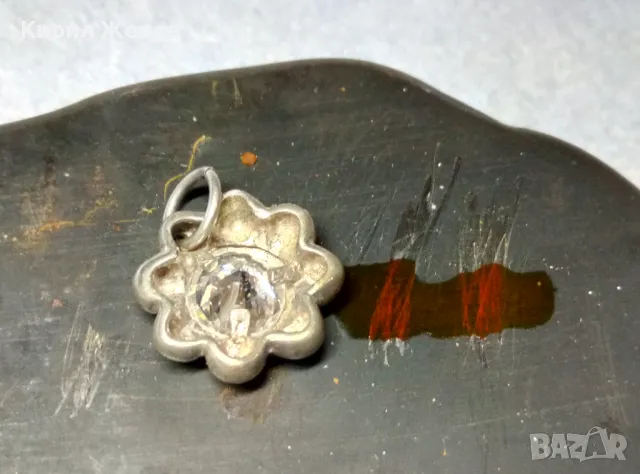 СТАР СКЪПОЦЕНЕН СРЕБЪРЕН ПЕНДАНТ МЕДАЛЬОНЧЕ СРЕБРО ВИСОКА ПРОБА с ЮВЕЛИРНО ФАСЕТИРАН ЦИРКОН 25905, снимка 11 - Антикварни и старинни предмети - 49682440