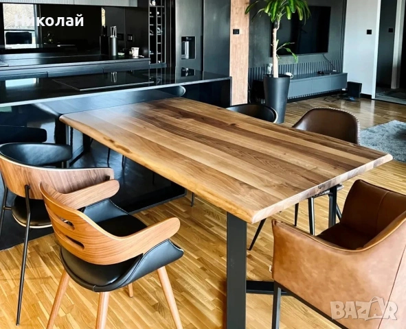 трапезна маса масив орех, снимка 7 - Маси - 53541307
