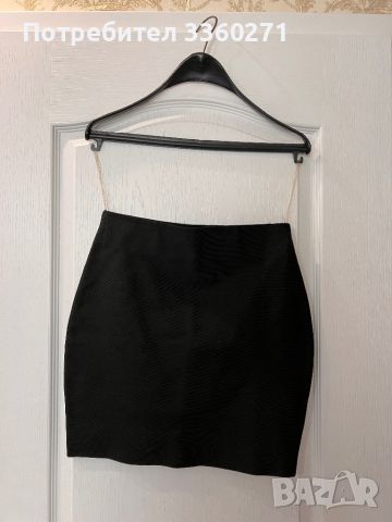 Черна бандажна пола, снимка 2 - Поли - 45455067