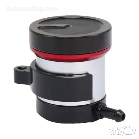 Резервоар за спирачна течност Automat, За мотори, Алуминиева сплав, Черен