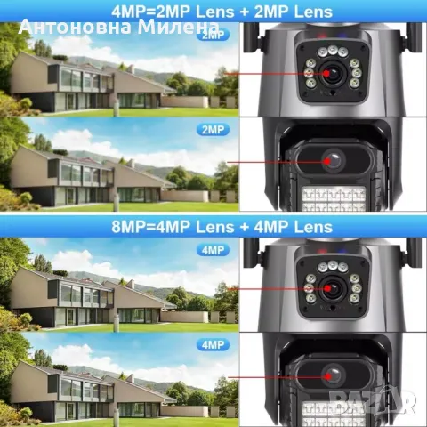 Камера за наблюдение със Zoom и Аларма + Подарък 64GB карта памет, снимка 4 - Други - 49430977