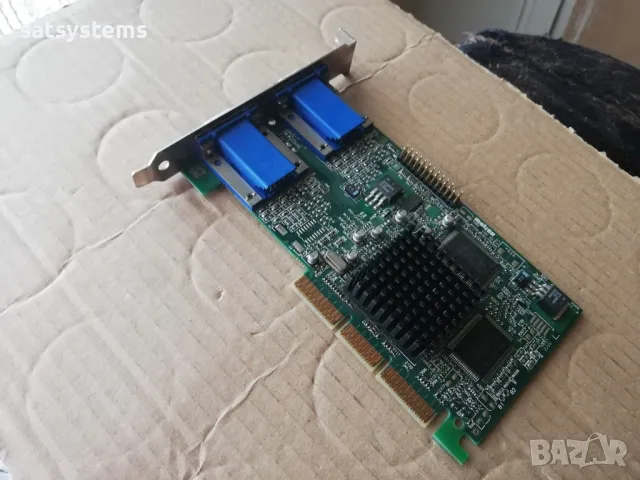 Видео карта Matrox MGI G45+MDHA16D0E6F 971-0302 REV:A DUAL-VGA 16MB AGP , снимка 4 - Видеокарти - 48096148