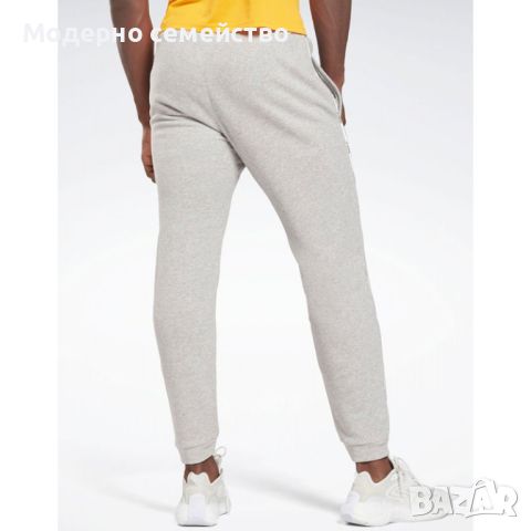 Мъжко спортно долнище reebok workout ready piping pants grey, снимка 2 - Спортни дрехи, екипи - 46709514