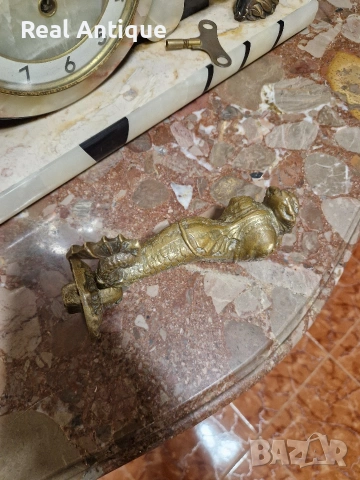 Стара находка рядко антикварно бронзово чукало за врата , снимка 6 - Антикварни и старинни предмети - 54242939