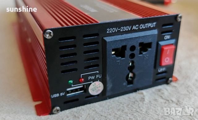 Инвертор UKC KC-2000D – 2000W, 12V-220V с LCD Дисплей, снимка 3 - Друга електроника - 53682979