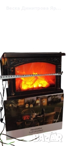 Декоративна коледна камина - уют и празнично настроение във всеки дом, снимка 2 - Отоплителни печки - 52202988
